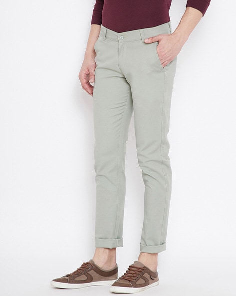 Buy Olive Green Trousers Pants for Men by Nation Polo Club Online Ajio