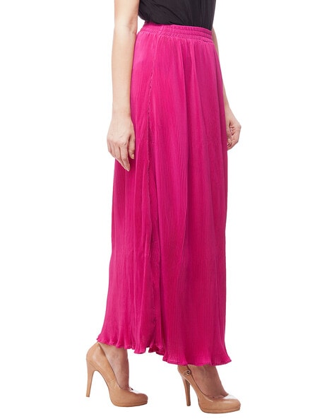 magenta maxi skirt