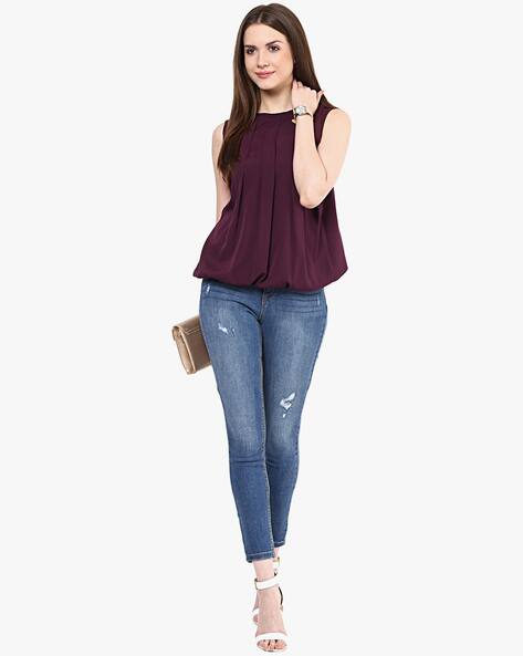 Buy Purple Tops for Women by Rare 