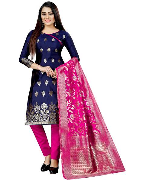 Printed Unstitched Dress Material Price in India