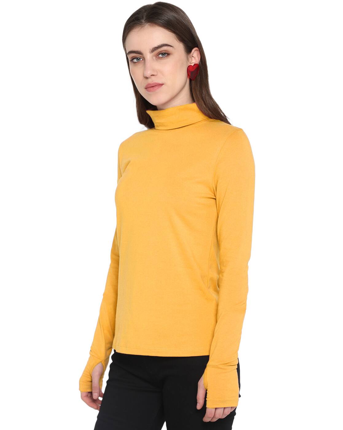 Buy Mustard Tshirts for Women by 