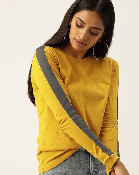Buy Mustard Tshirts for Women by 