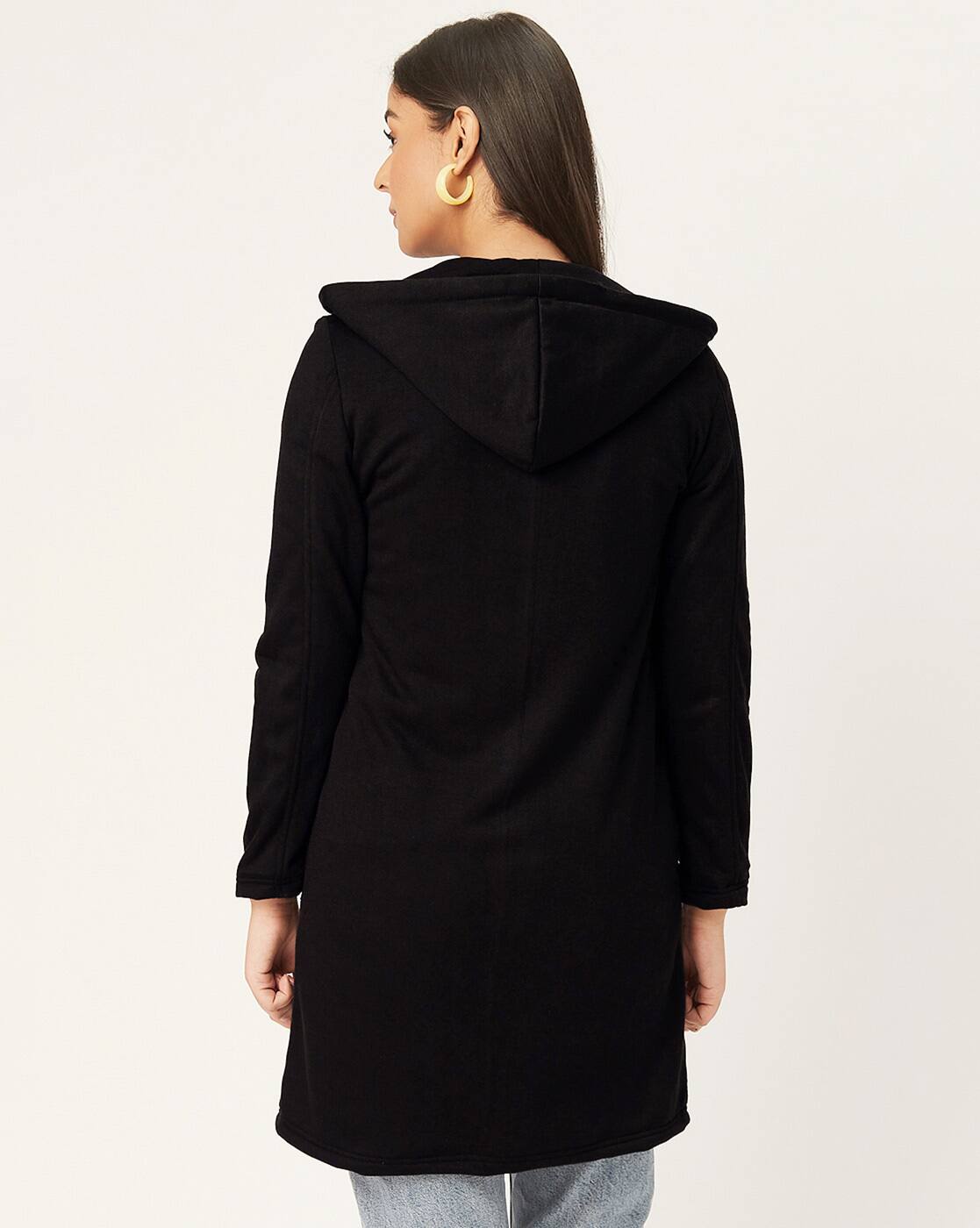 alinta long length softshell jacket black