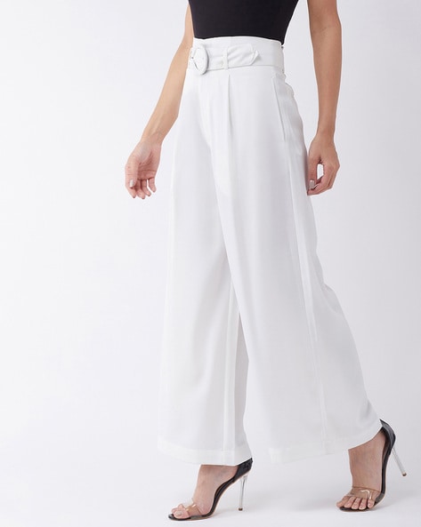 Buy White High Waist Trousers online | Lazada.com.ph-chantamquoc.vn