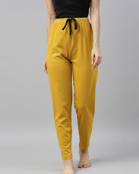 Buy MYSHKA Solid Lycra Relaxed Fit Women's Trousers | Shoppers Stop