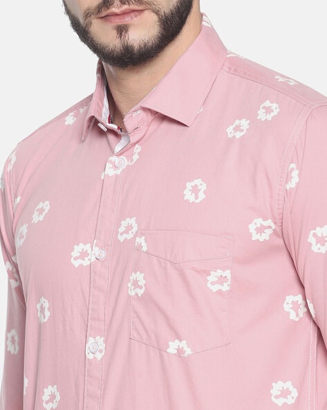 Buy Pink Shirts for Men by Campus Sutra Online