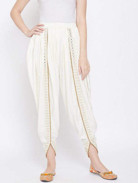Buy Ivory Dhoti Pants Online for Women by JADE BY ASHIMA  3829286