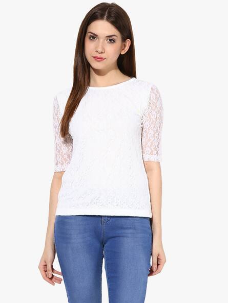 half lace top