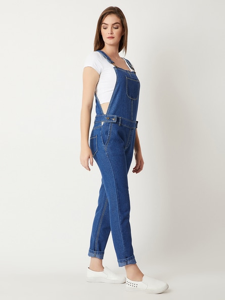 ajio denim jumpsuit