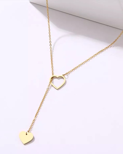 gold necklace for women heart