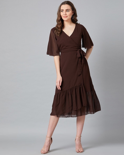 A-line Dress with Tie-Up