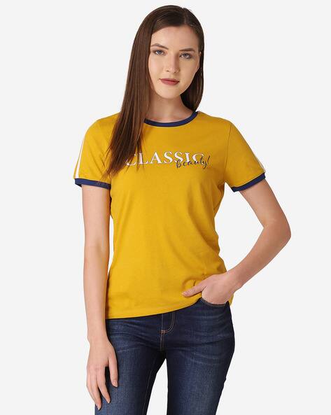 Buy Yellow Tshirts for Women by Mode By 