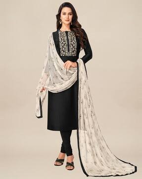black plain churidar