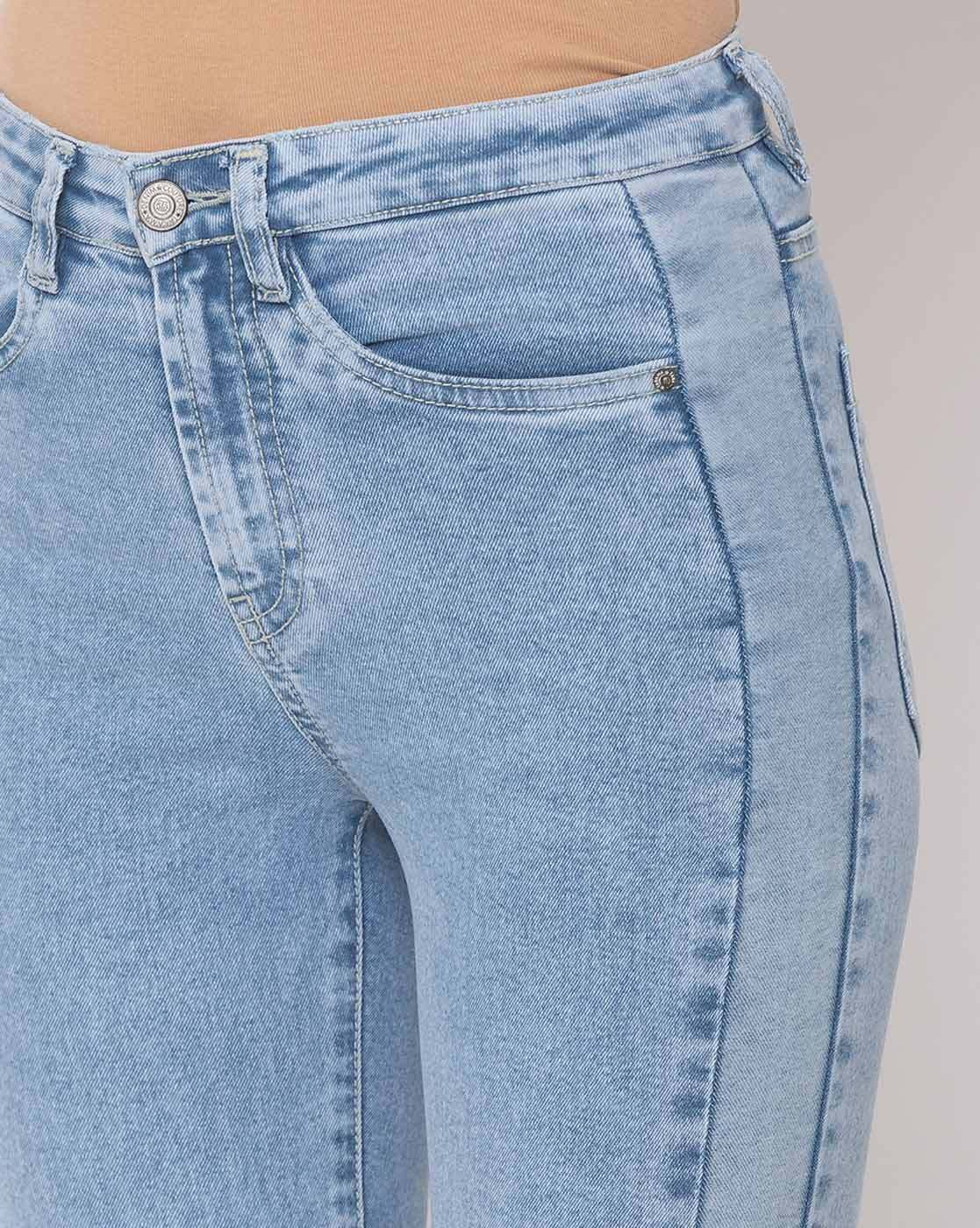Buy Light Blue Jeans & Jeggings for Women by TARAMA Online