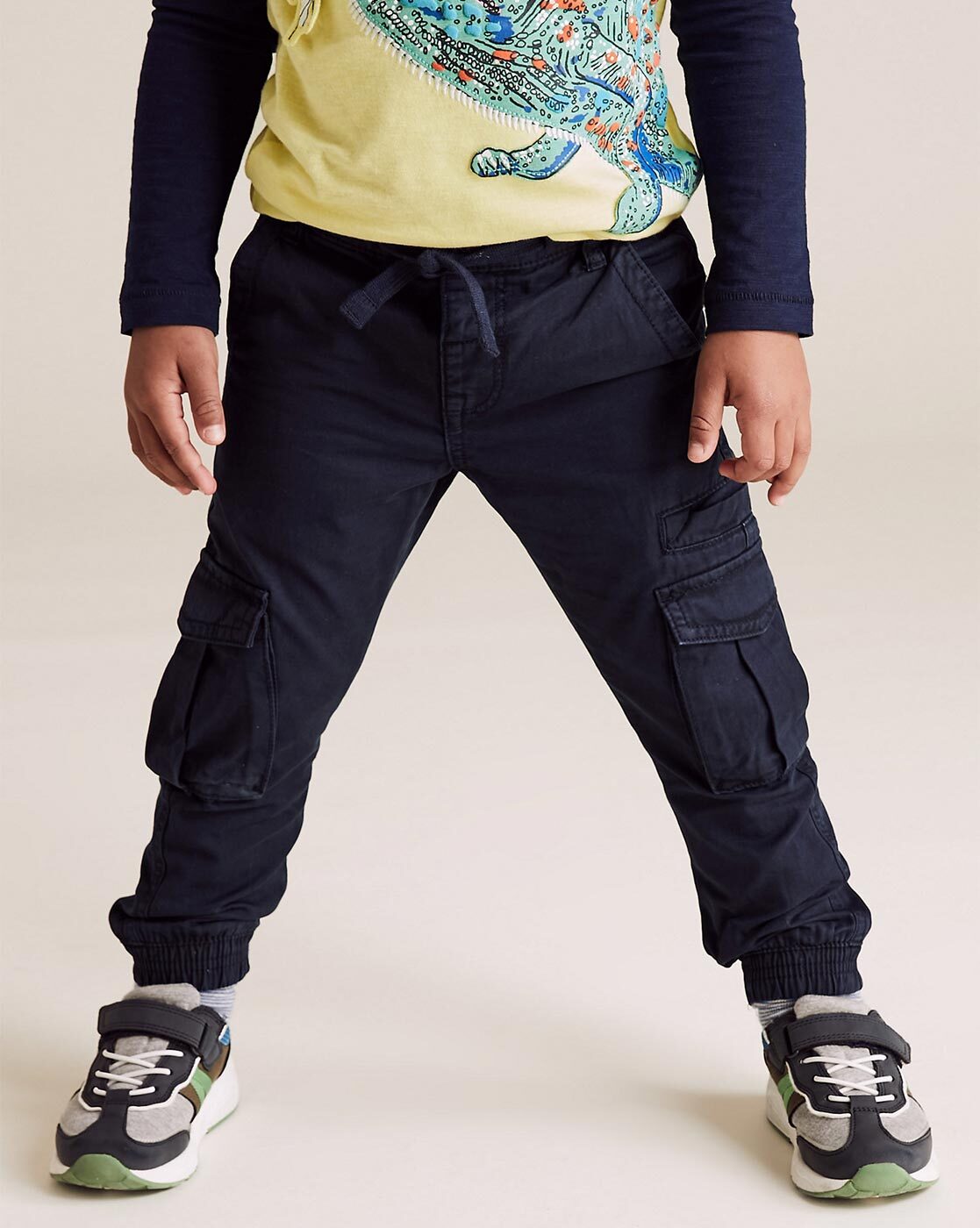 Buy Cherry Crumble California Kids Navy Regular Rise Trousers for Boys  Clothing Online  Tata CLiQ