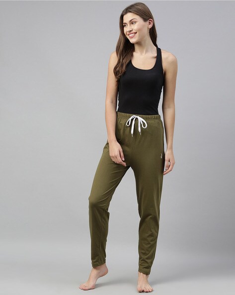 mid rise full length track pant