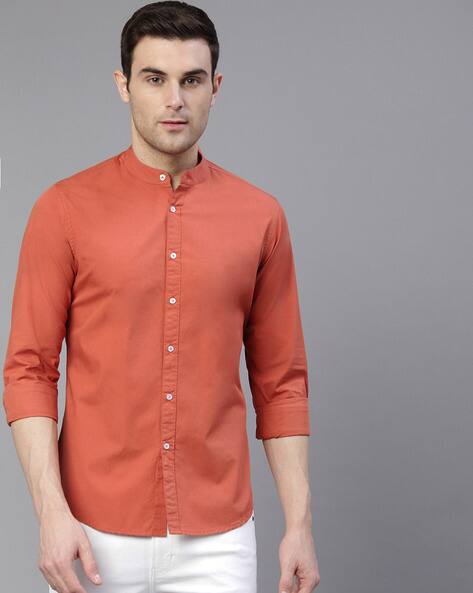 Buy Orange Shirts for Men by 