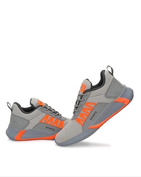 Round Toe Lace-Up Sports Shoes