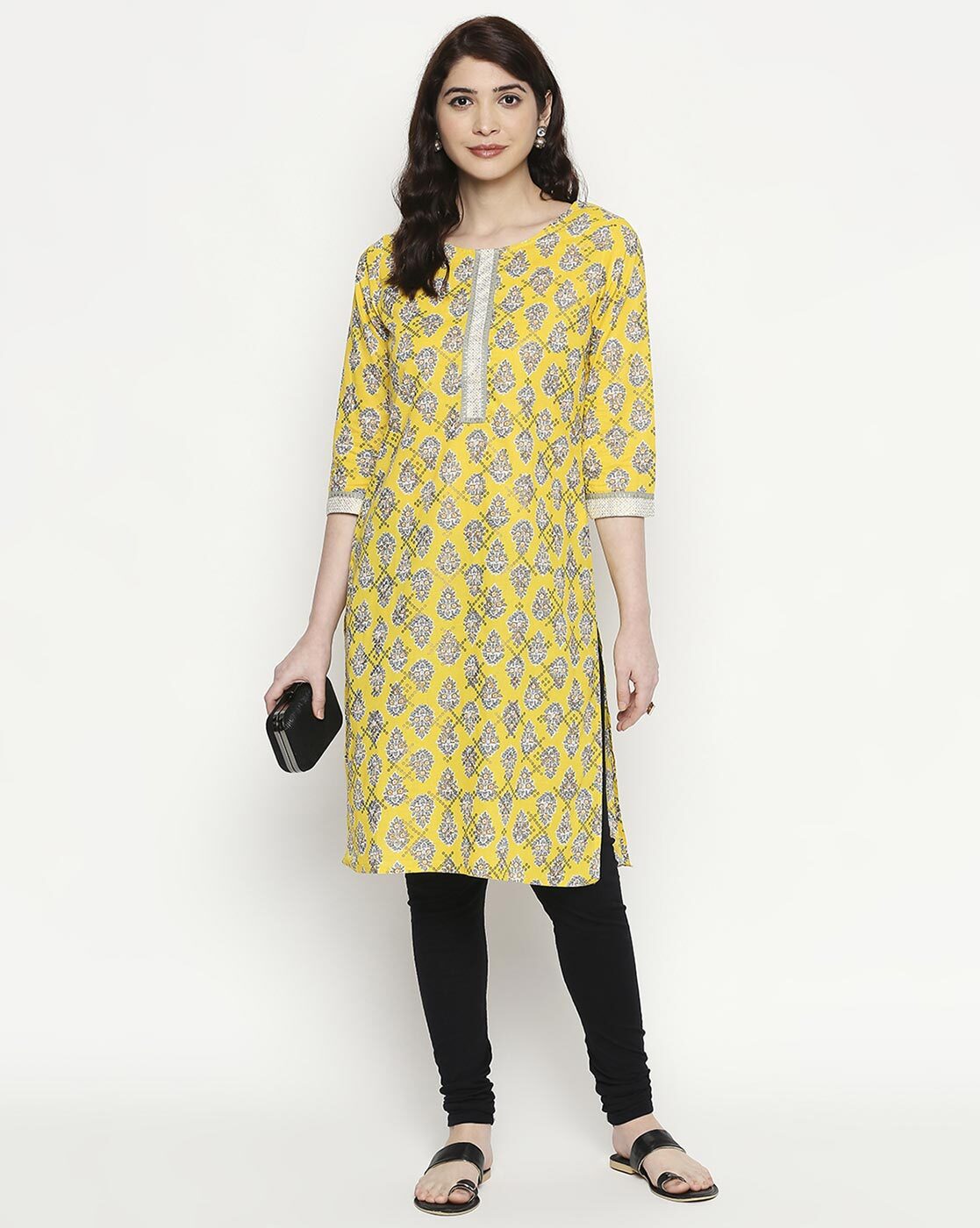 Buy Yellow Kurtas for Women by Rangmanch by Pantaloons Online