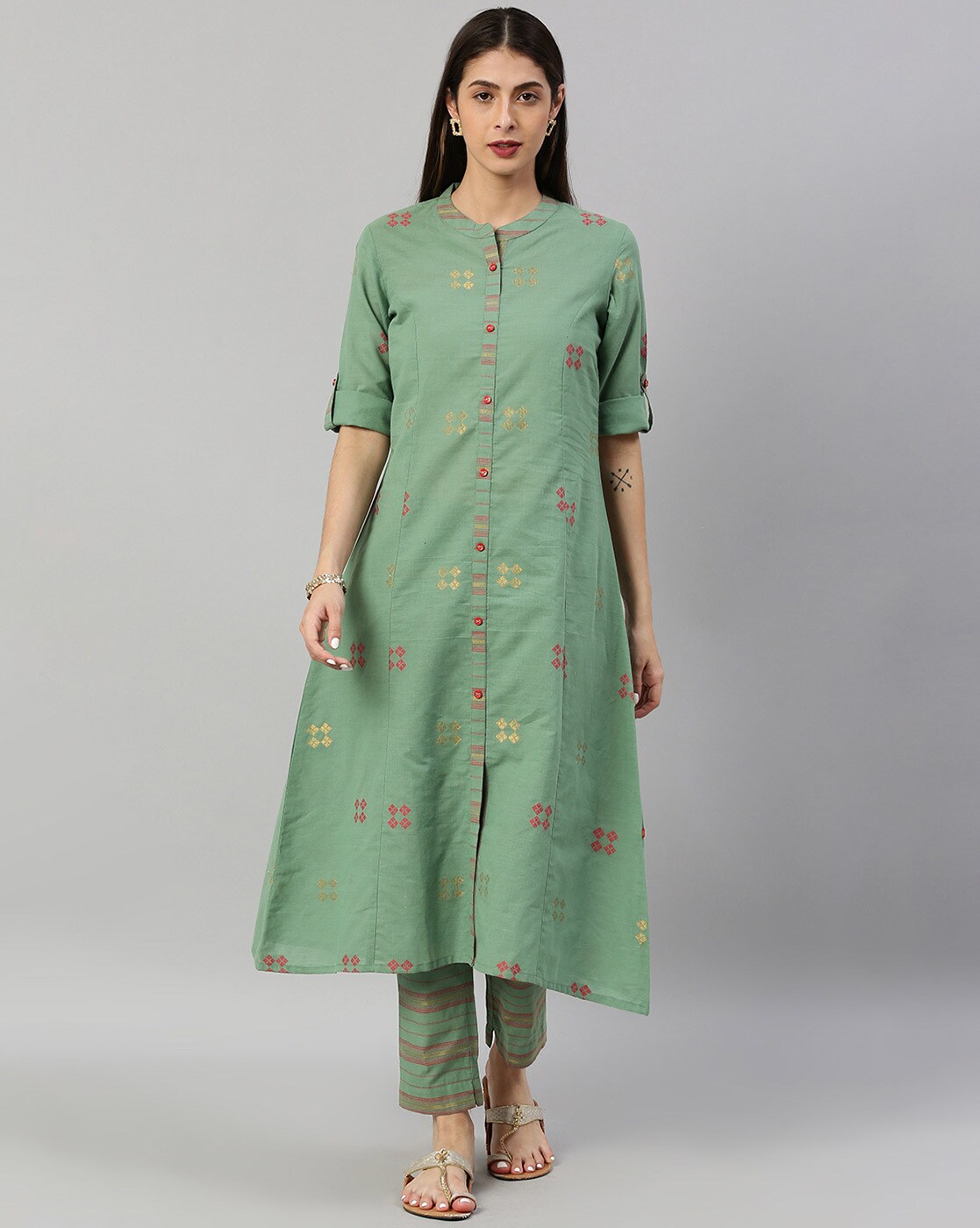a line kurta dress