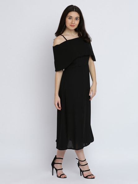 one side off shoulder frock