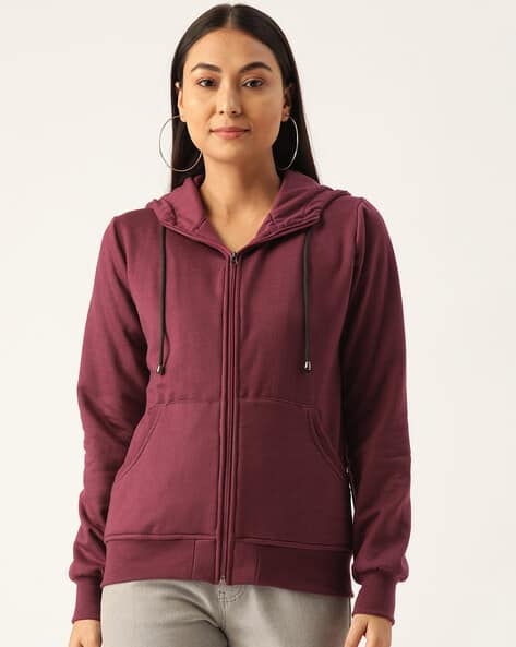 burgundy womens sweatshirt