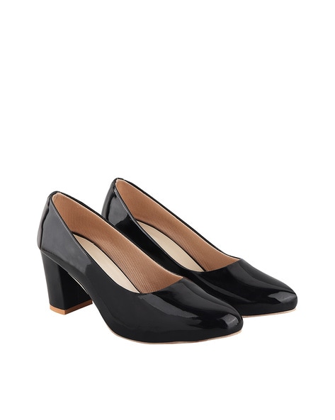 womens block heel pumps