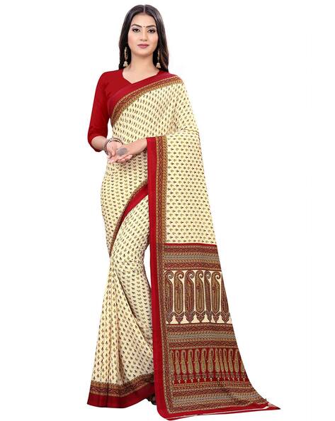 Dori Printed Crepe Saree 