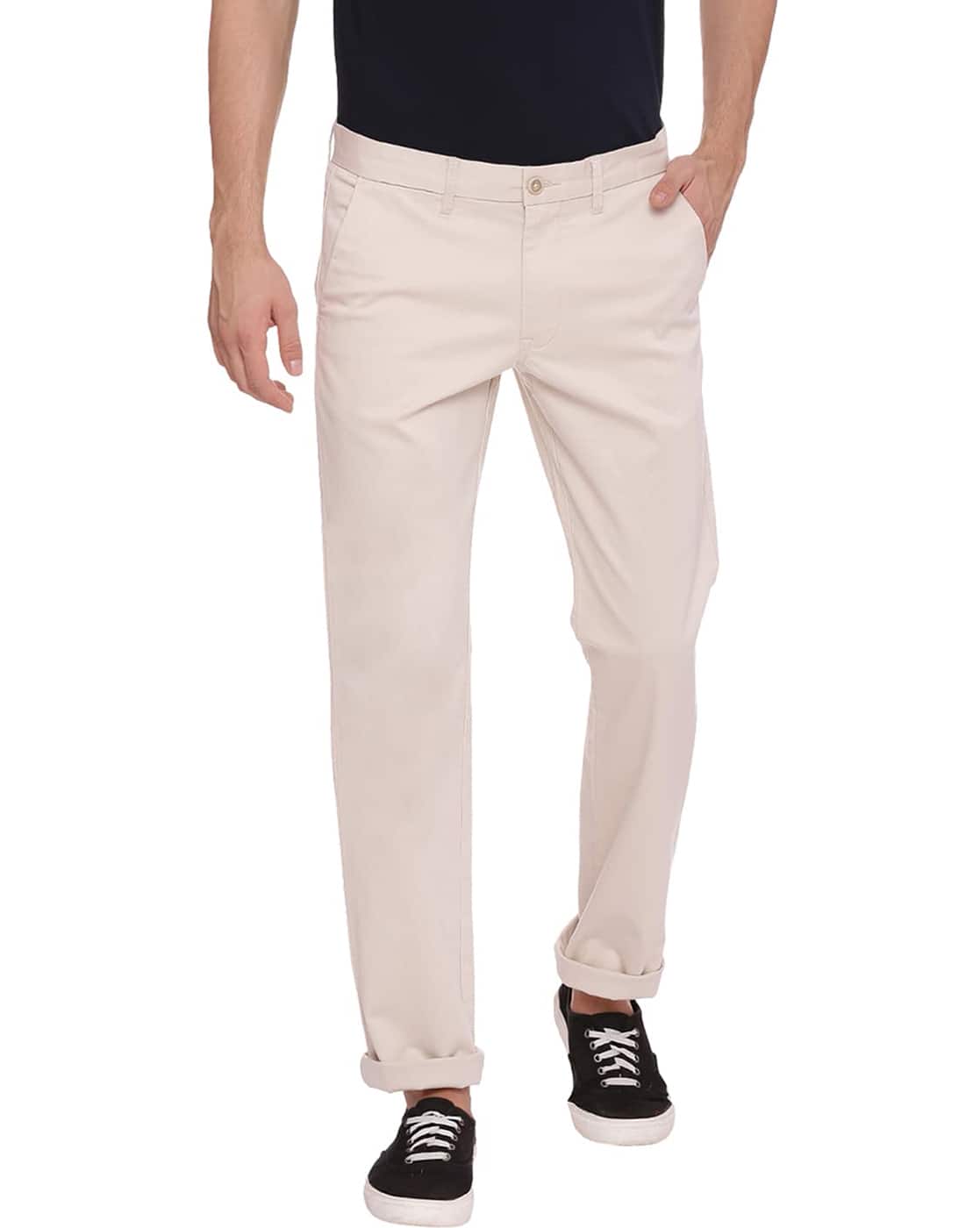 Buy Beige Trousers \u0026 Pants for Men by 