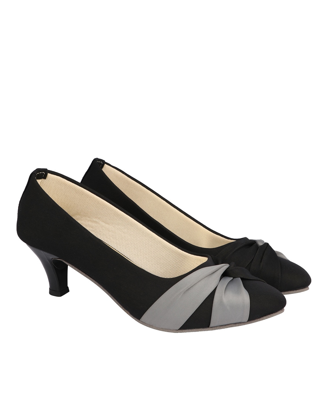 Buy Black Heeled Shoes For Women By Do Bhai Online Ajio Com