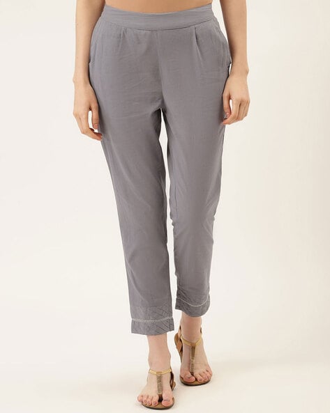 Ankle Length Relaxed Fit Pants