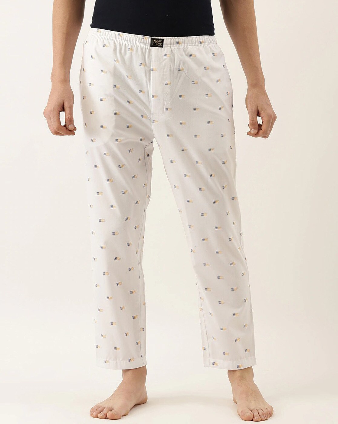 Buy White Pyjamas for Men by URBAN DOG Online 