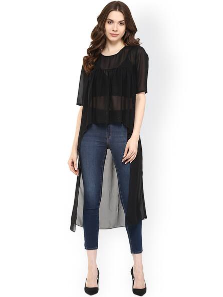 Buy Black Tops for Women by PANNKH Online | Ajio.com