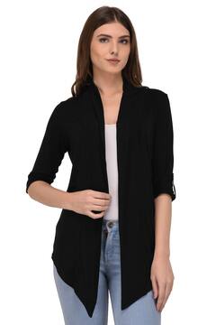 black waterfall shrug