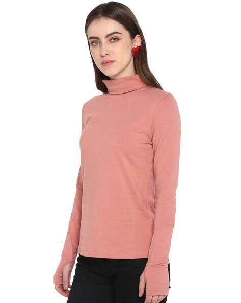 Buy Dusty Pink Tshirts for Women by 