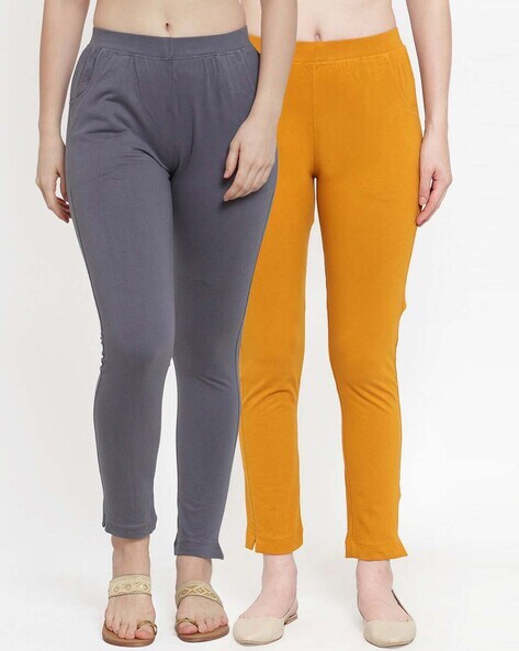 Buy Grey Leggings for Women by De Moza Online