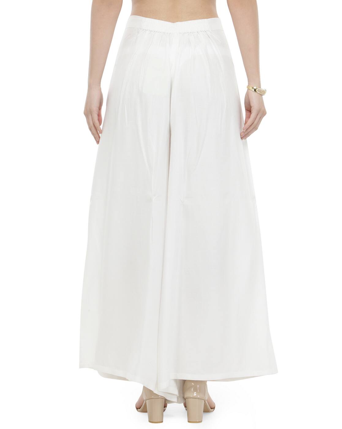 Buy White Trousers \u0026 Pants for Women by 