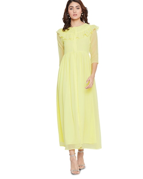 Yellow Dresses for Women by La Zoire ...