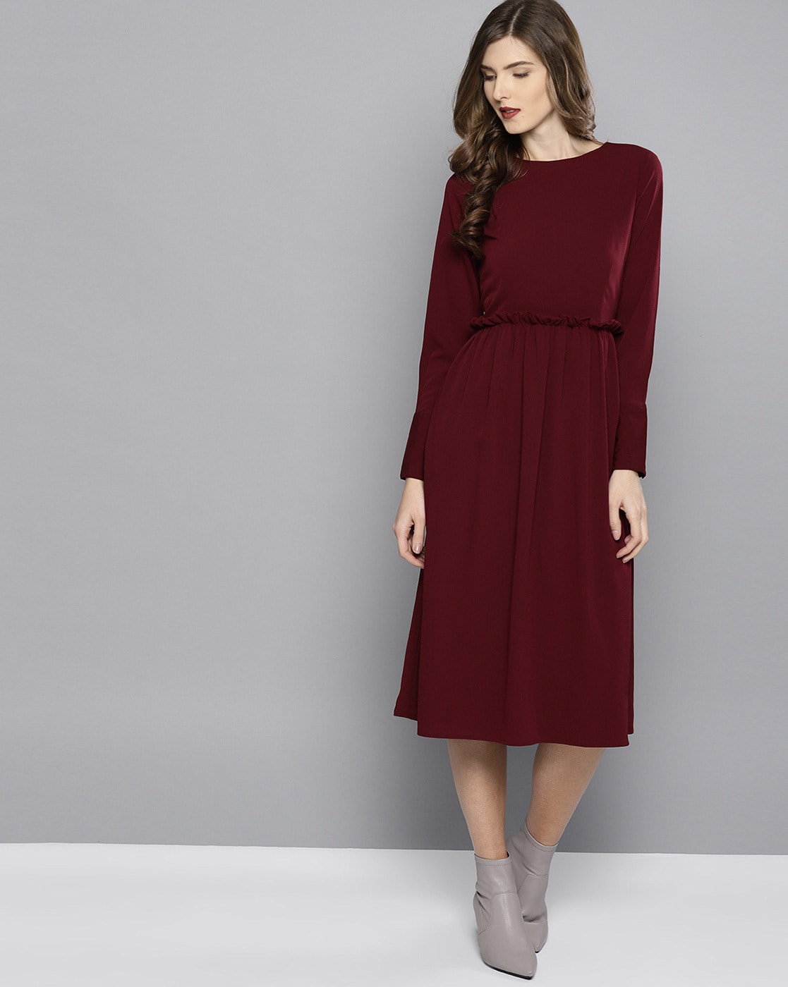 NIGHTWAY Womens Burgundy Sleeveless Maxi Shift Formal Dress Plus Size: 18W  - Walmart.com