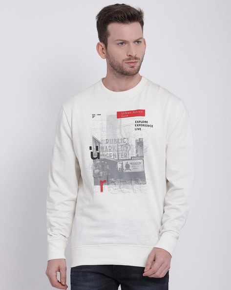 BLIVE Full Sleeve Graphic Print Men Sweatshirt - Buy BLIVE Full Sleeve  Graphic Print Men Sweatshirt Online at Best Prices in India