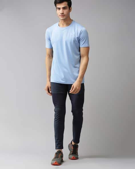 Buy Sky Blue Tshirts for Men by EPPE 