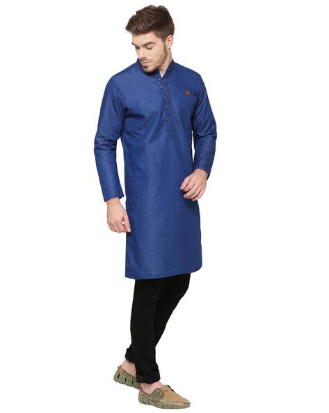 Buy True Blue Kurtas for Men by Kuons 
