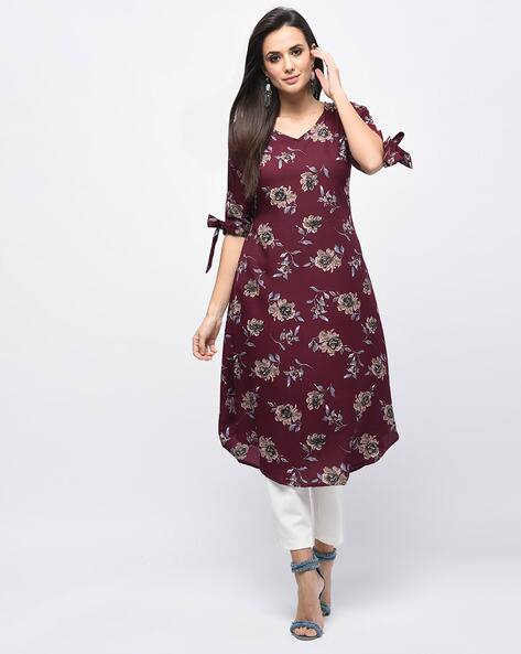 floral kurtis