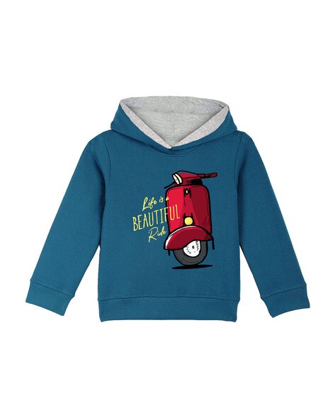 Buy Blue Sweatshirts Hoodie for Girls by NAUGHTY NINOS Online