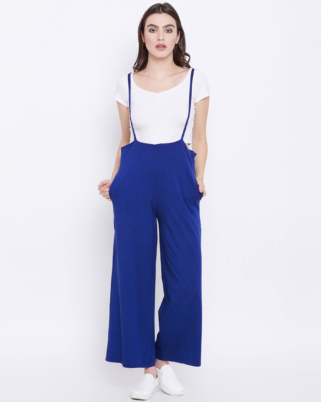 Buy Blue Trousers \u0026 Pants for Women by 