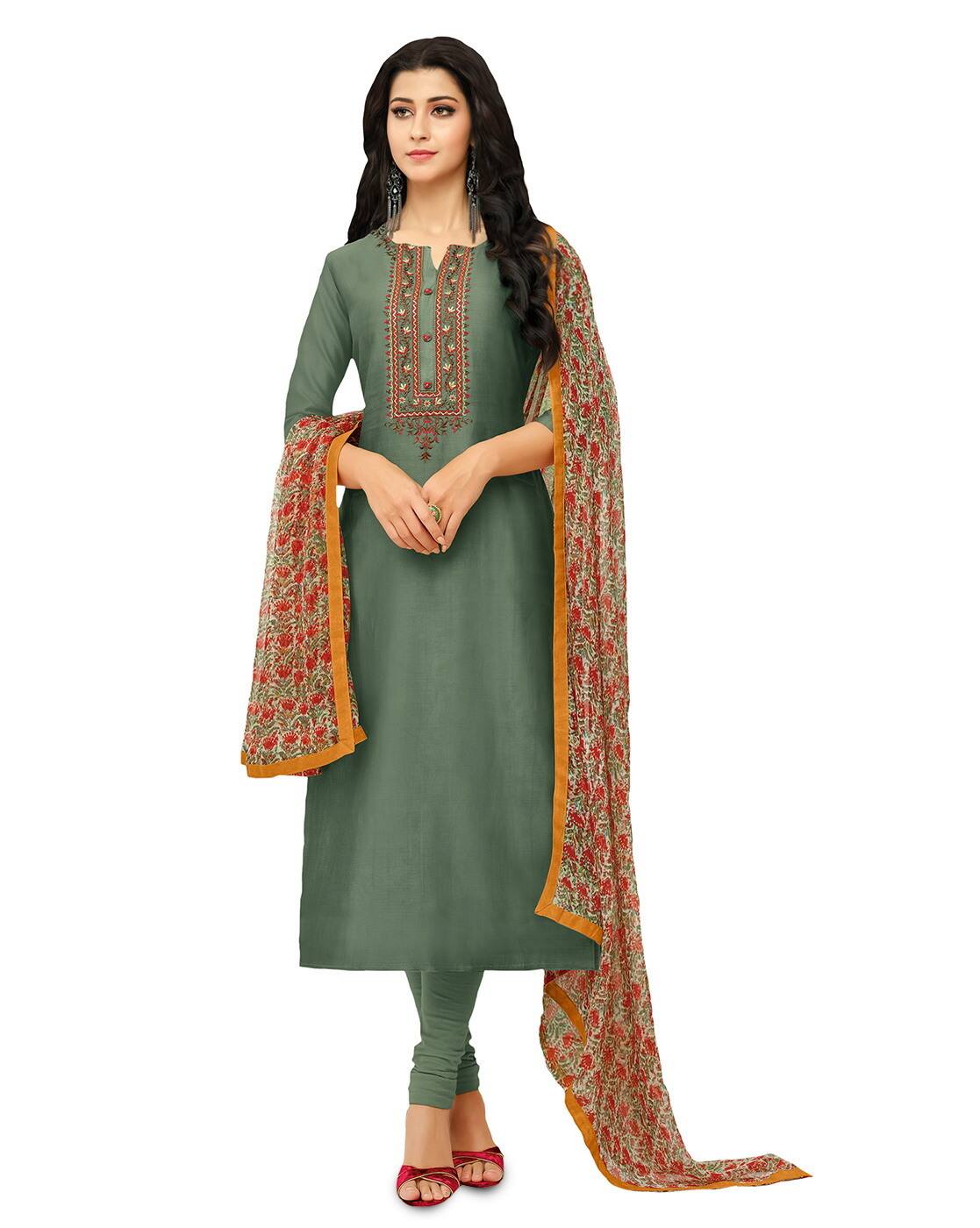 ajio churidar materials