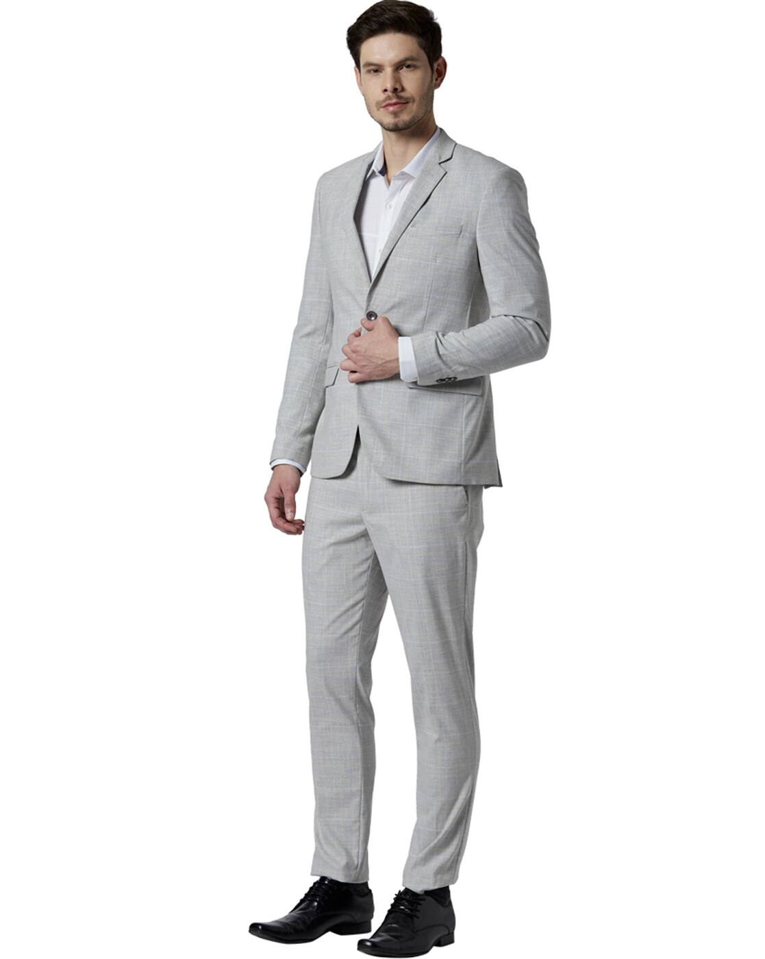 grey blazer suit