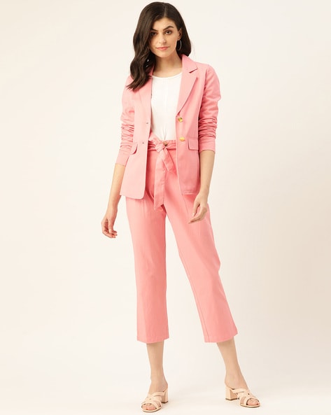 Amazon.com: ToddlBy Women's Two Piece Lapels Suit Set Office Business Long  Sleeve Formal Jacket Pant Suit Slim Fit Trouser Womens (Khaki, S) : Toys &  Games