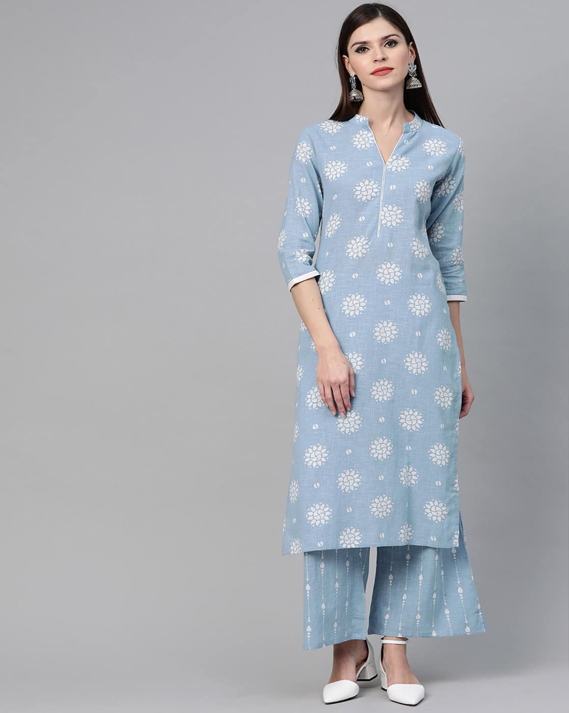 straight plazo design