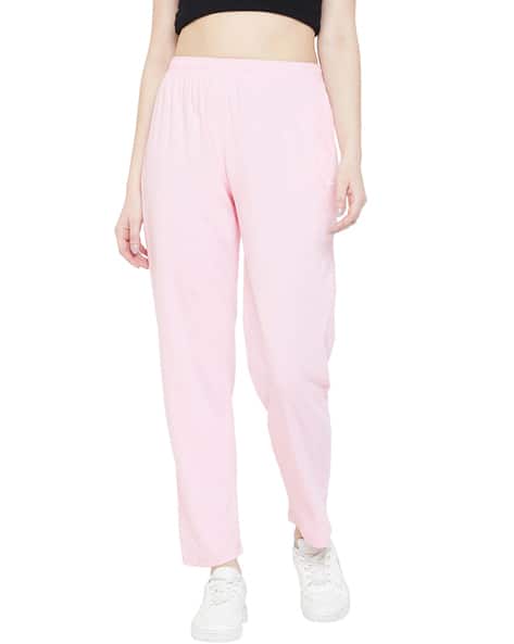 light pink track pants